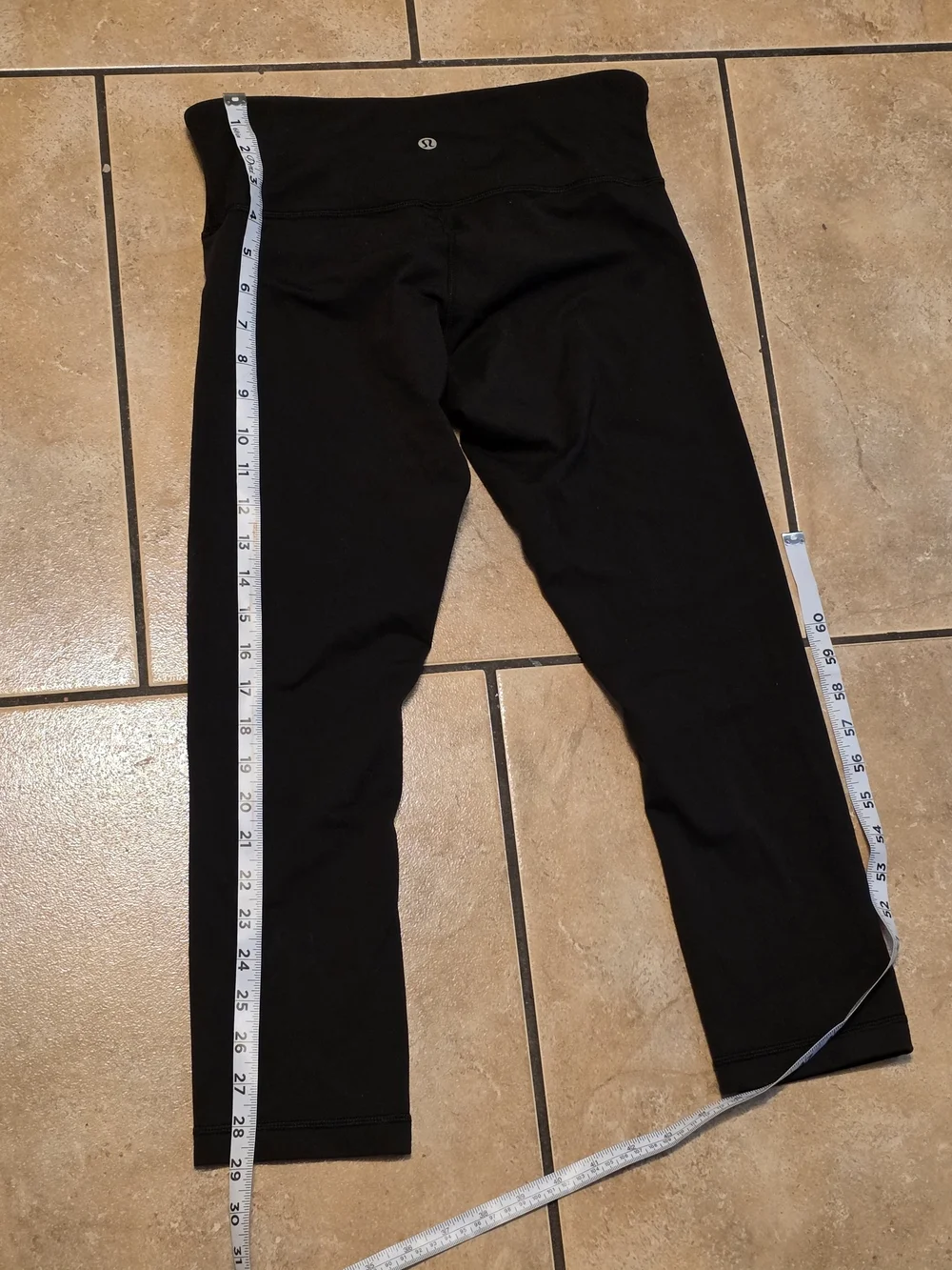 lululemon athletica Black Capri Leggings with High Waist